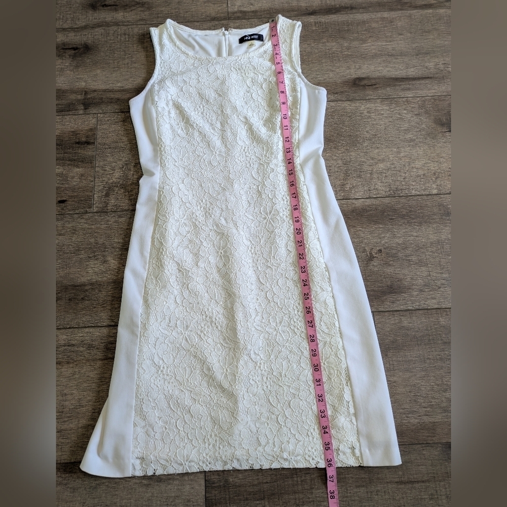 Nine West White Lace Mini Dress - Picture 3 of 6